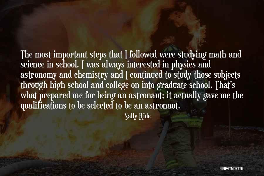 Chemistry Is Important Quotes By Sally Ride Chemistry Is Important Quotes By Sally Ride