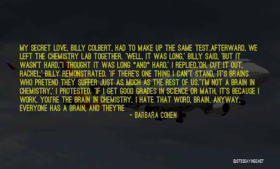 Chemistry Love Quotes By Barbara Cohen Chemistry Love Quotes By Barbara Cohen