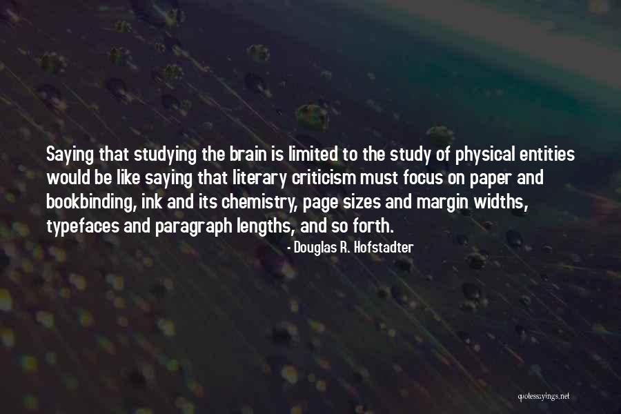 Chemistry Paper Quotes By Douglas R. Hofstadter Chemistry Paper Quotes By Douglas R. Hofstadter