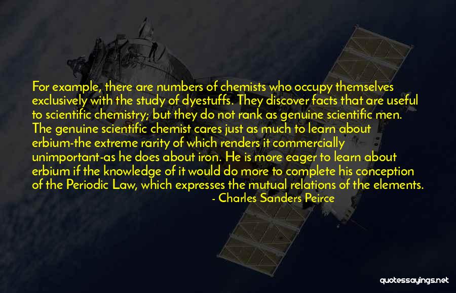 Chemists Quotes By Charles Sanders Peirce