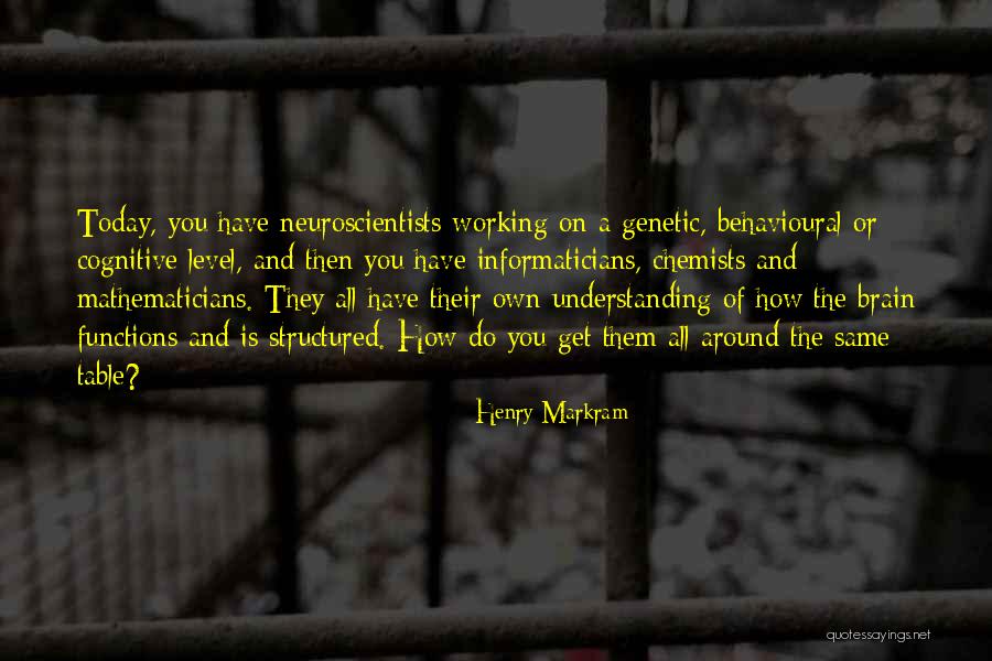 Chemists Quotes By Henry Markram Chemists Quotes By Henry Markram