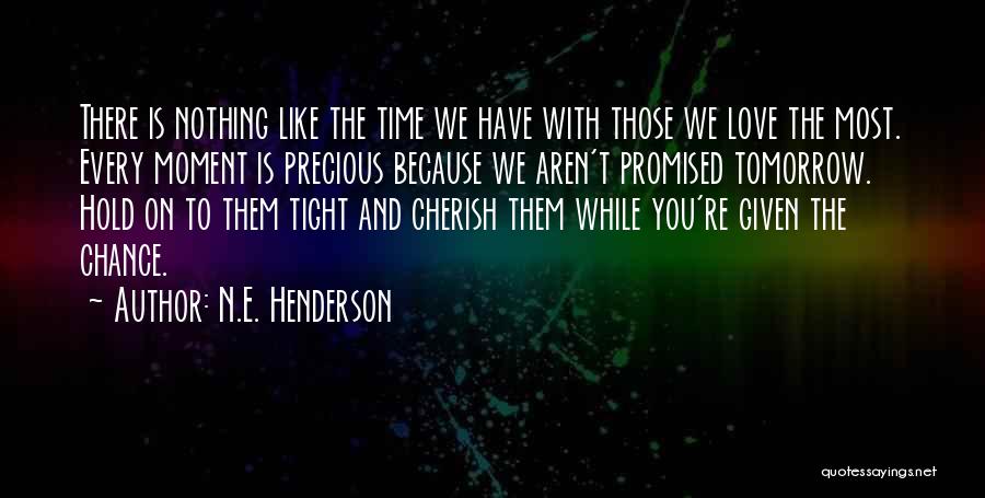 Cherish The Time We Have Quotes By N.E. Henderson