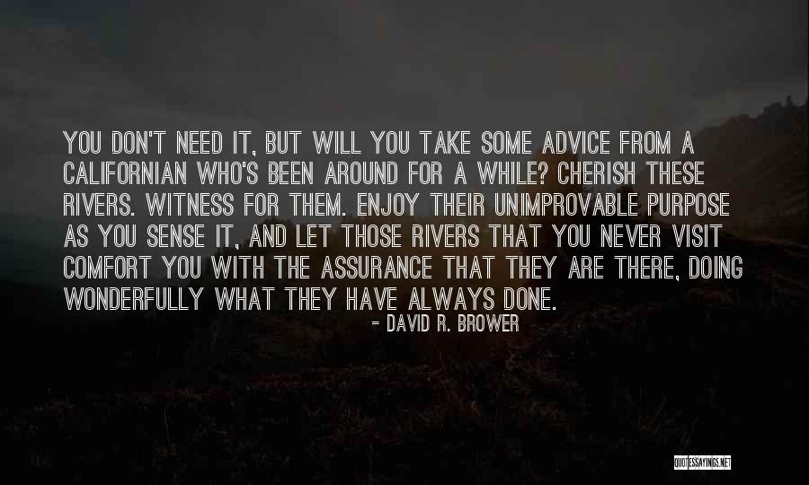 Cherish Those Around You Quotes By David R. Brower Cherish Those Around You Quotes By David R. Brower