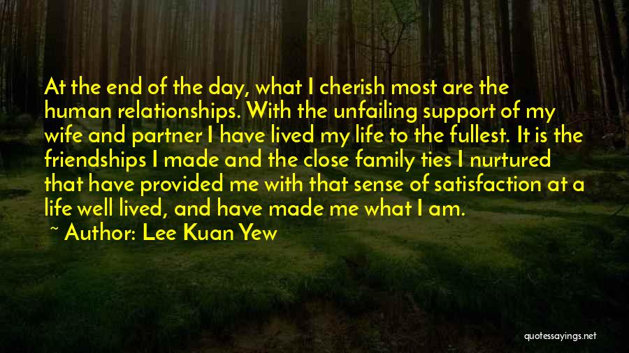 Cherish Your Family Quotes By Lee Kuan Yew