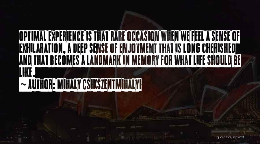 Cherished Life Quotes By Mihaly Csikszentmihalyi