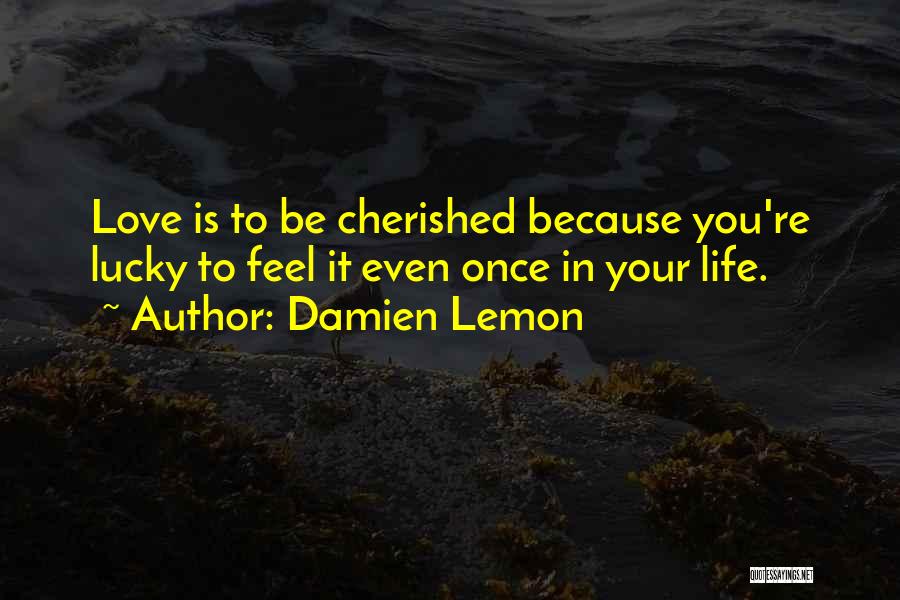 Cherished Love Quotes By Damien Lemon