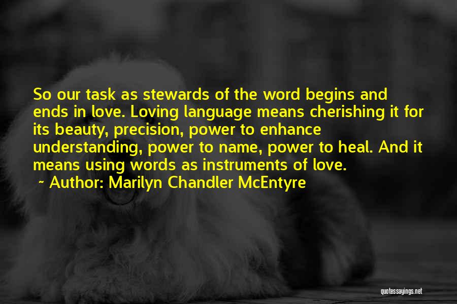 Cherishing Quotes By Marilyn Chandler McEntyre