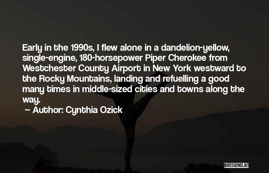 Cherokee Quotes By Cynthia Ozick