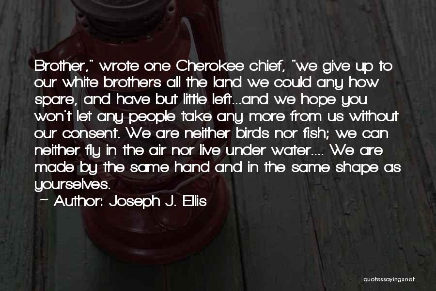 Cherokee Quotes By Joseph J. Ellis