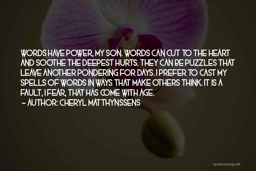 Cheryl Matthynssens Quotes 1957297