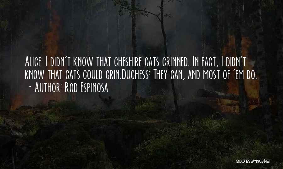 Cheshire Quotes By Rod Espinosa