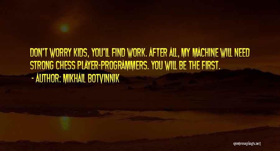 Chess Player Quotes By Mikhail Botvinnik
