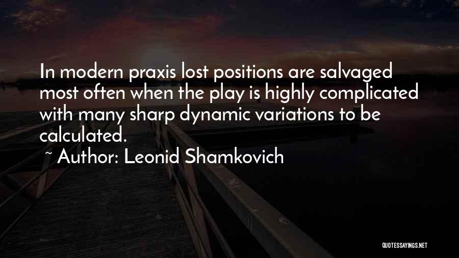 Chess Quotes By Leonid Shamkovich