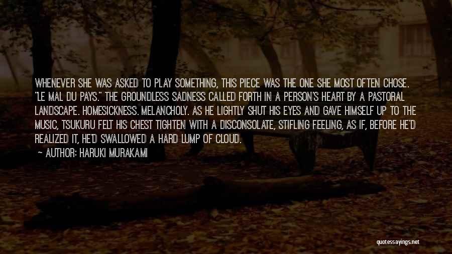 Chest Piece Quotes By Haruki Murakami