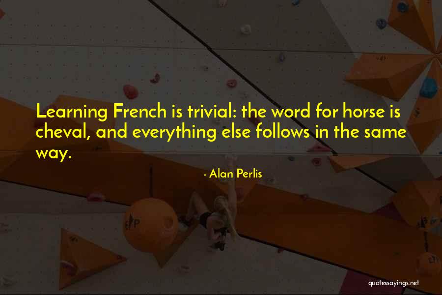 Cheval Quotes By Alan Perlis