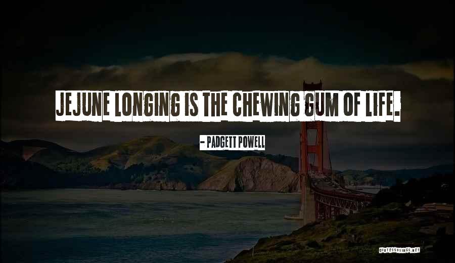 Chewing Gum Quotes By Padgett Powell