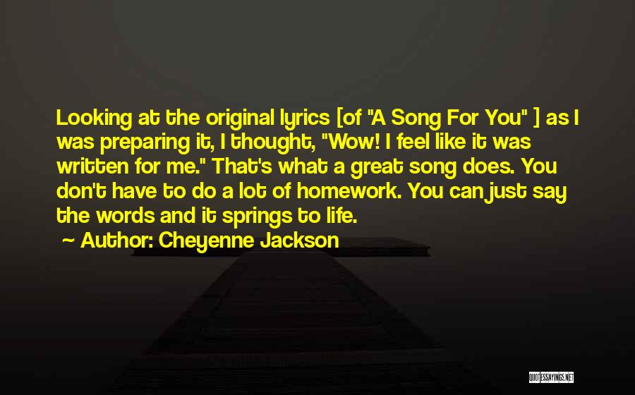 Cheyenne Jackson Quotes 504356