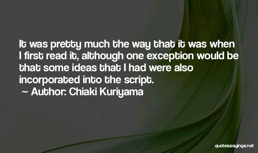 Chiaki Kuriyama Quotes 1159681