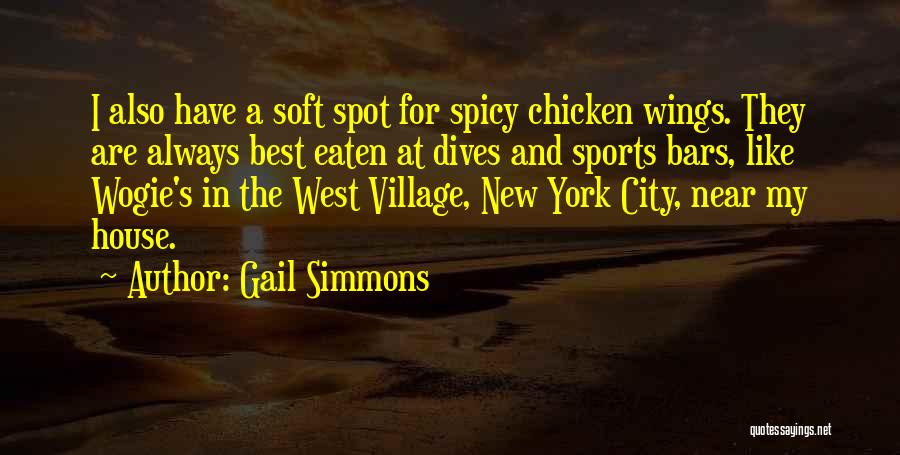 Chicken Wings Quotes By Gail Simmons