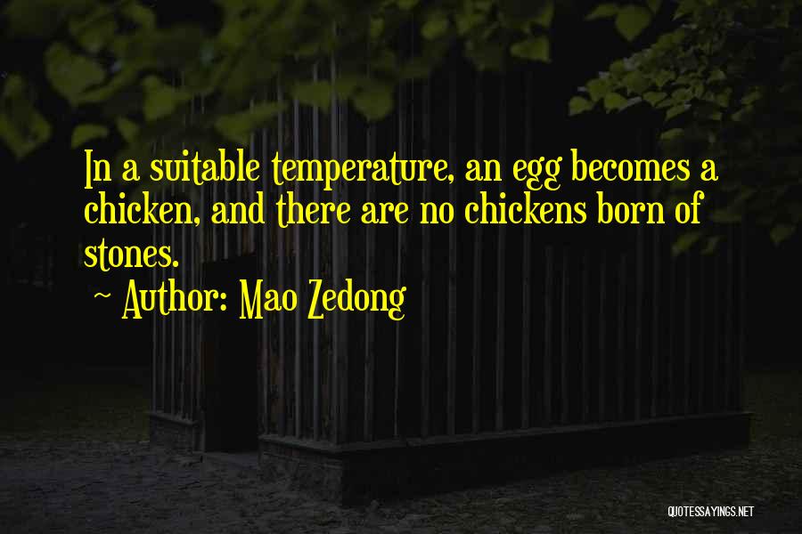 Chickens And Eggs Quotes By Mao Zedong