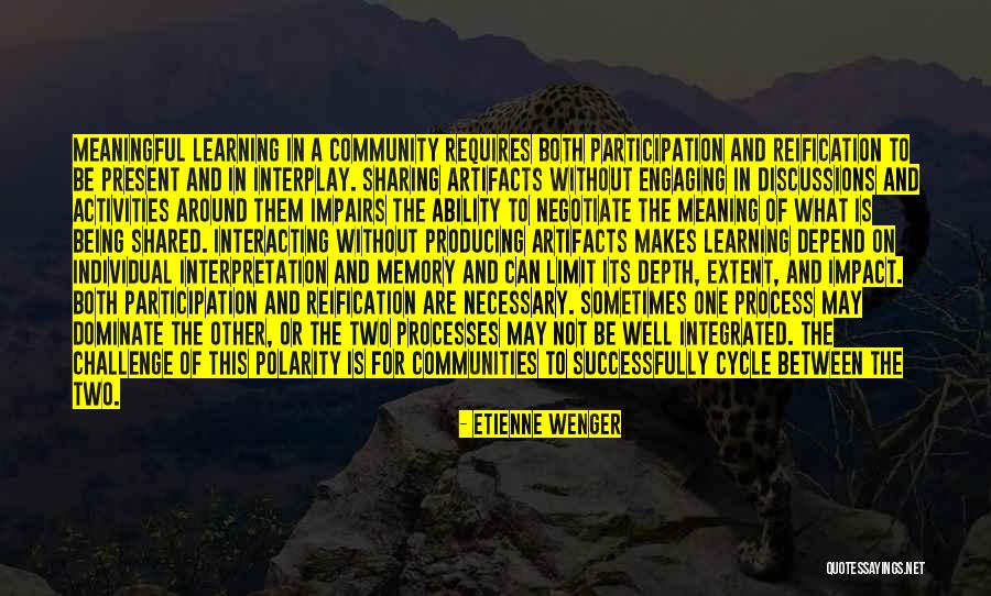 Chiedozie Nwagwu Quotes By Etienne Wenger Chiedozie Nwagwu Quotes By Etienne Wenger