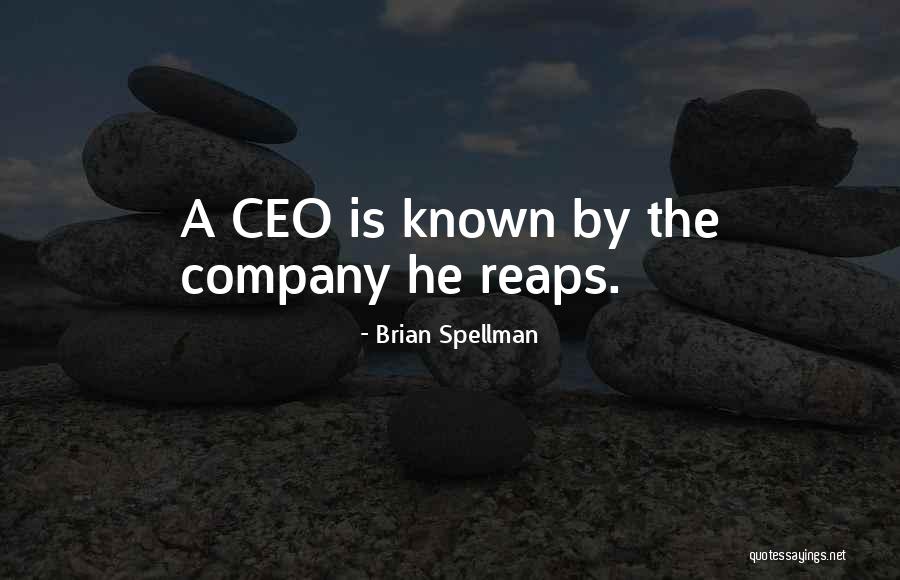 Chief Executive Officer Quotes By Brian Spellman