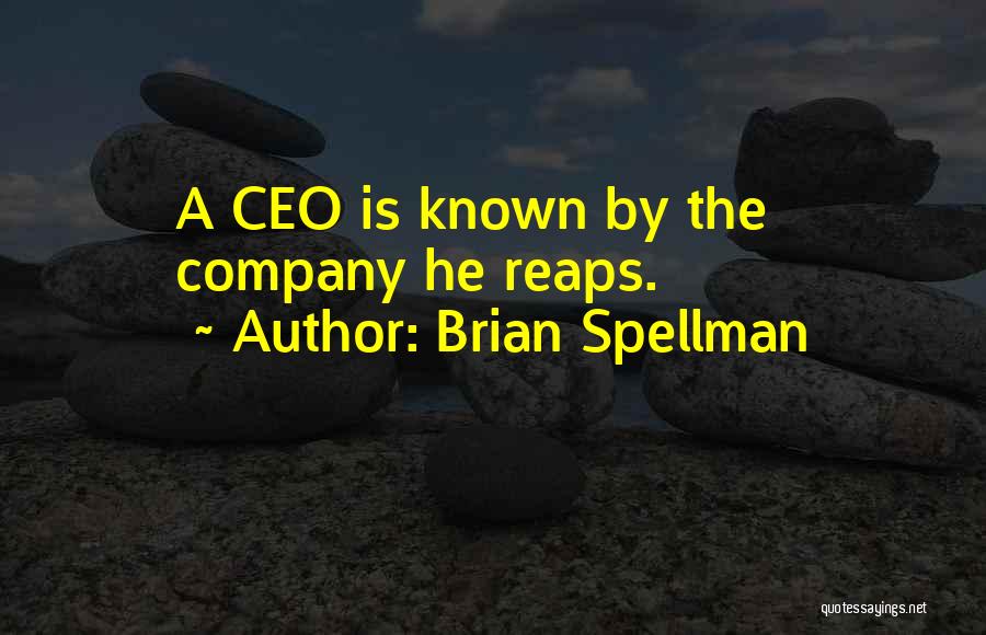 Chief Executive Quotes By Brian Spellman