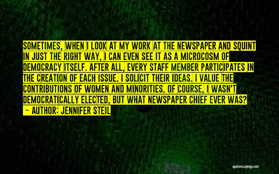 Chief Of Staff Quotes By Jennifer Steil