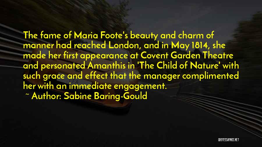 Child And Nature Quotes By Sabine Baring-Gould