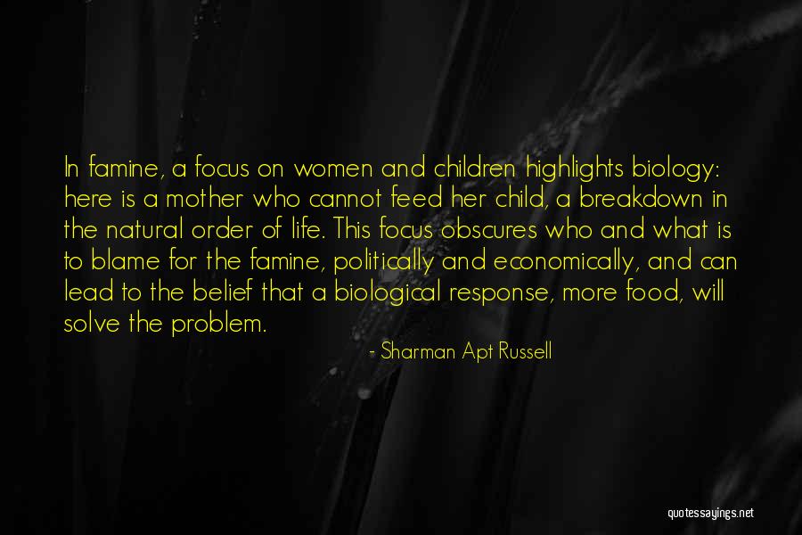 Child Hunger Quotes By Sharman Apt Russell