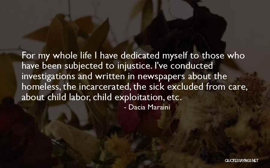 Child Labor Quotes By Dacia Maraini