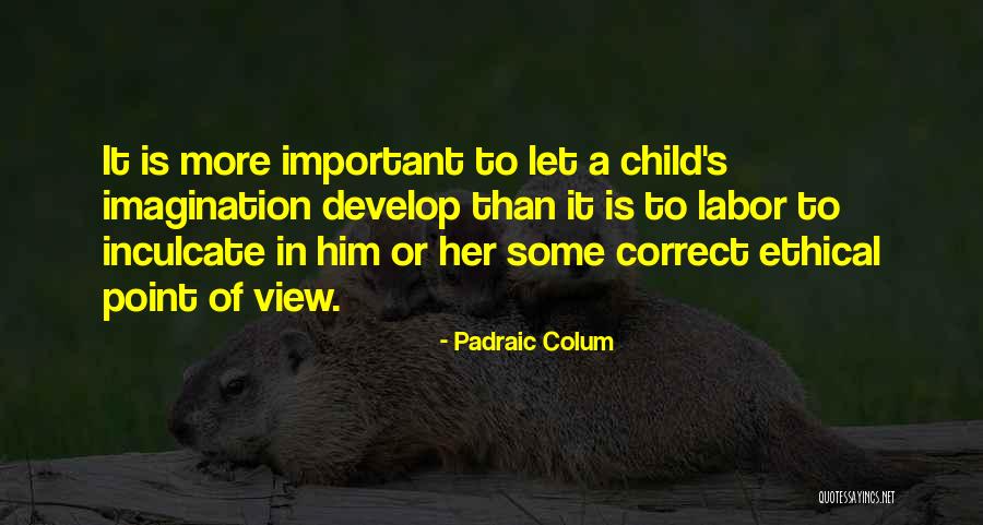 Child Labor Quotes By Padraic Colum