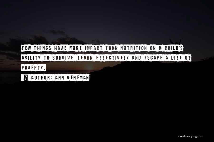 Child Poverty Quotes By Ann Veneman
