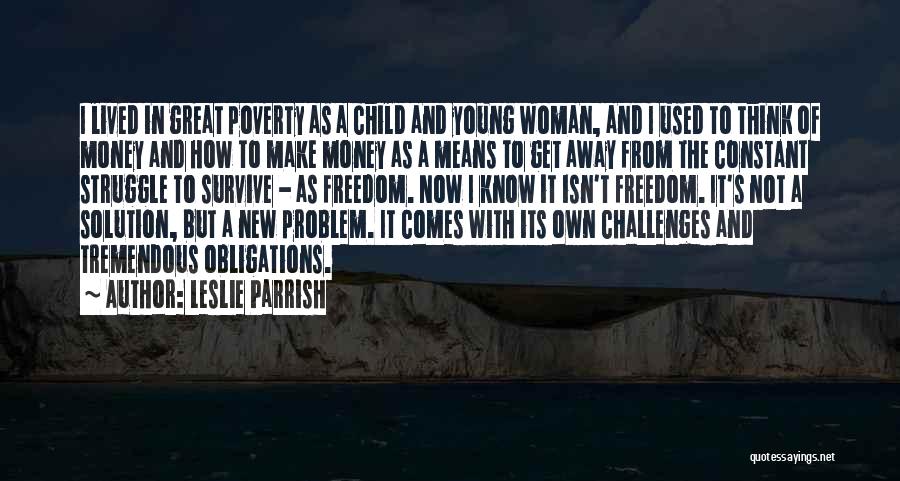 Child Poverty Quotes By Leslie Parrish