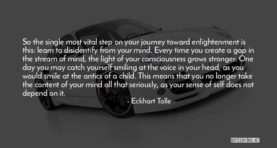 Child Smiling Quotes By Eckhart Tolle