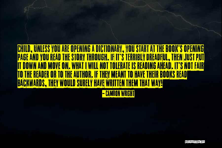 Child Story Book Quotes By Camron Wright Child Story Book Quotes By Camron Wright