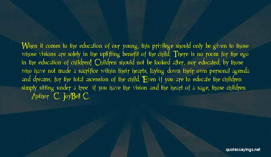 Child Teaching Quotes By C. JoyBell C.