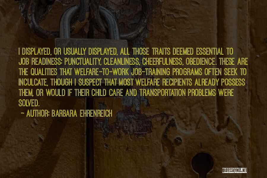 Child Welfare Quotes By Barbara Ehrenreich