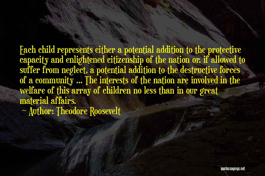 Child Welfare Quotes By Theodore Roosevelt