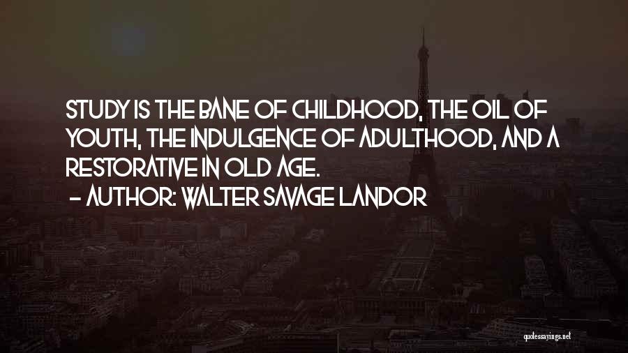 Childhood Adulthood Quotes By Walter Savage Landor