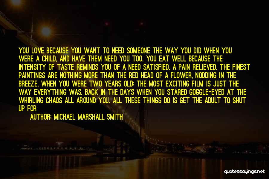 Childhood Days Back Quotes By Michael Marshall Smith