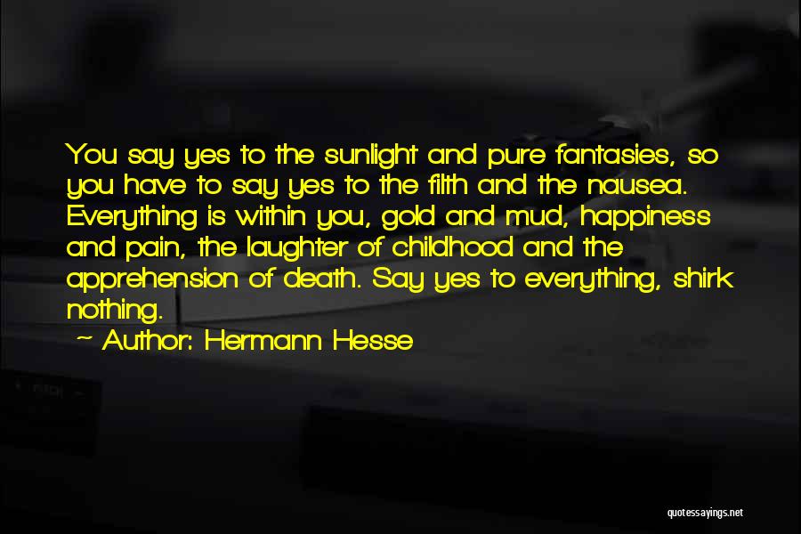 Childhood Death Quotes By Hermann Hesse