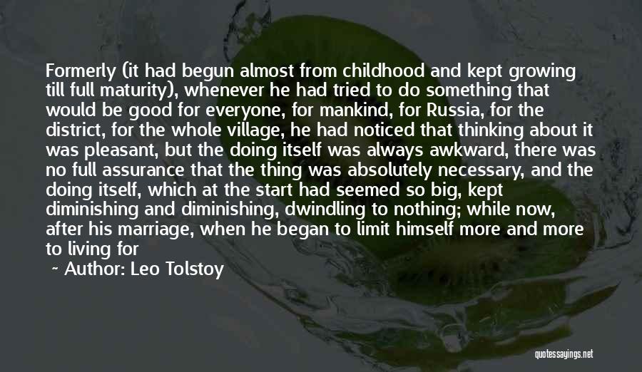 Childhood Joy Quotes By Leo Tolstoy