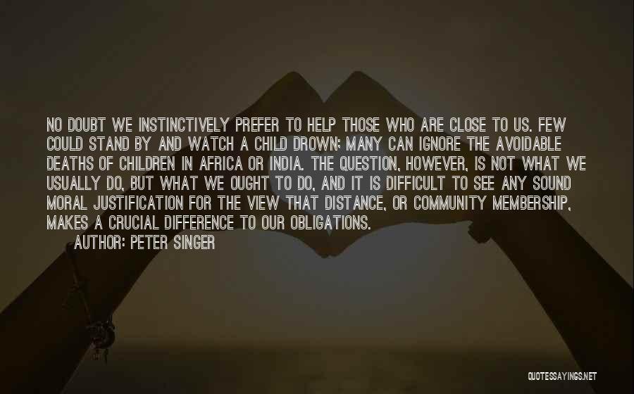 Children's Deaths Quotes By Peter Singer