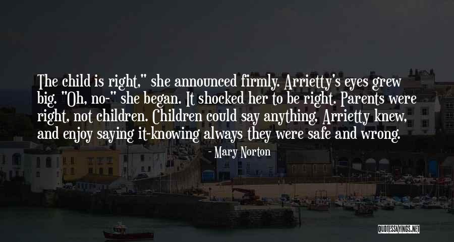 Children's Eyes Quotes By Mary Norton