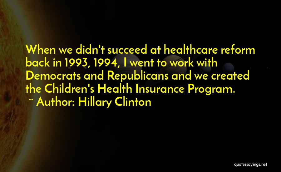 Children's Health Quotes By Hillary Clinton