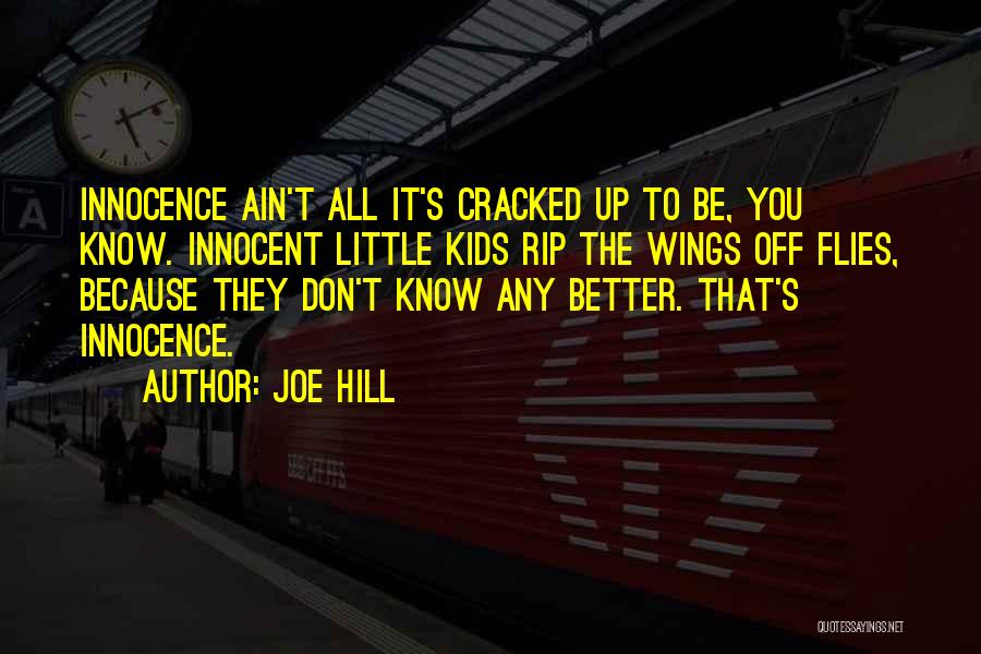 Children's Innocence Quotes By Joe Hill