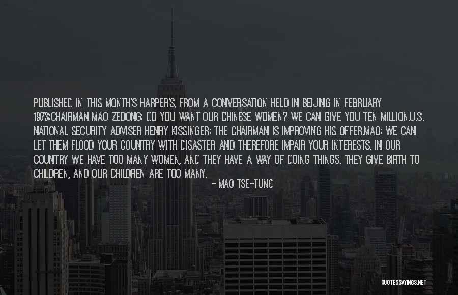 Children's Interests Quotes By Mao Tse-tung