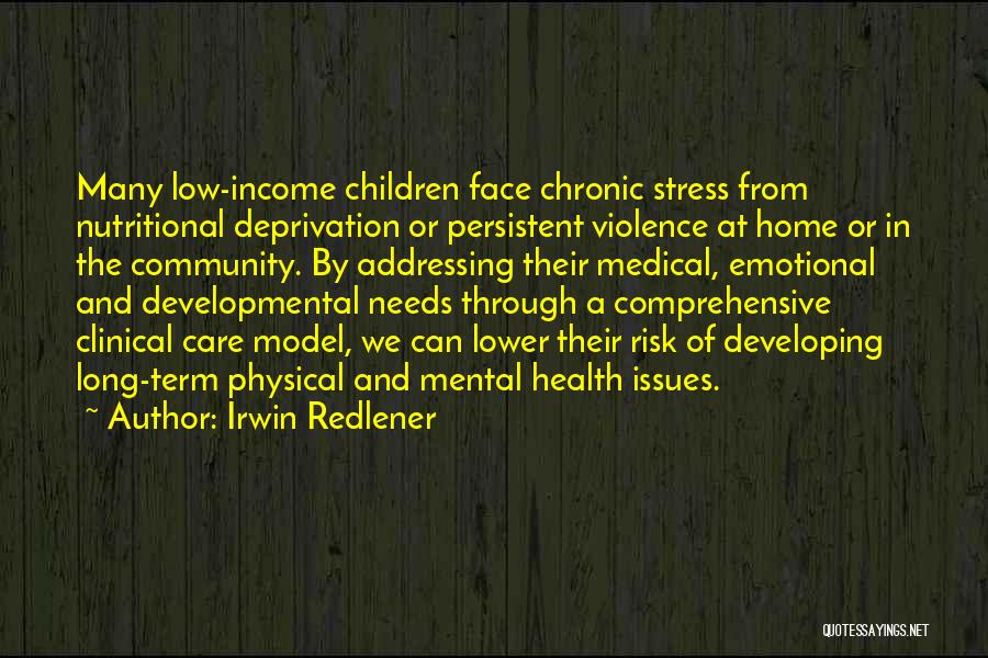 Children's Mental Health Quotes By Irwin Redlener