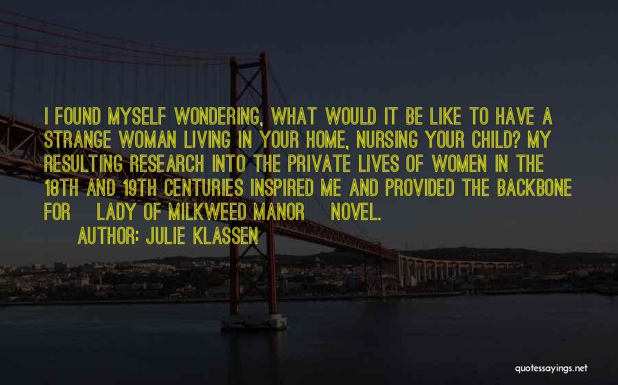 Children's Nursing Quotes By Julie Klassen